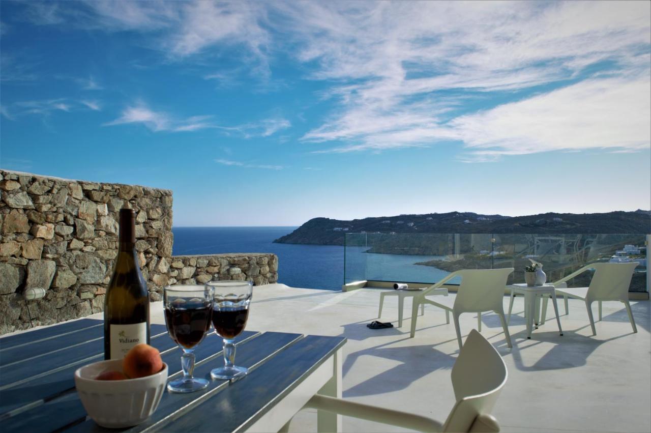 Elia House With Amazing View On The Beach Mykonos Villa Mykonos Town Buitenkant foto