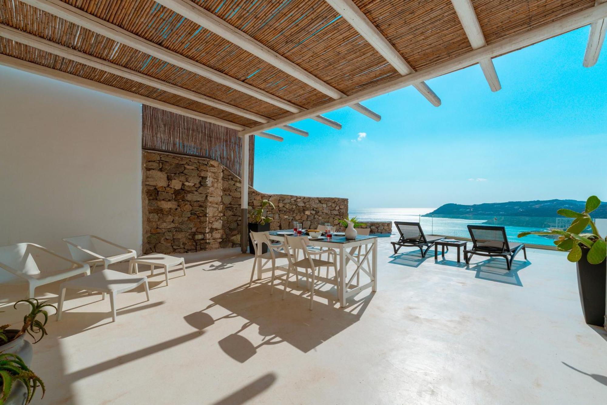 Elia House With Amazing View On The Beach Mykonos Villa Mykonos Town Buitenkant foto