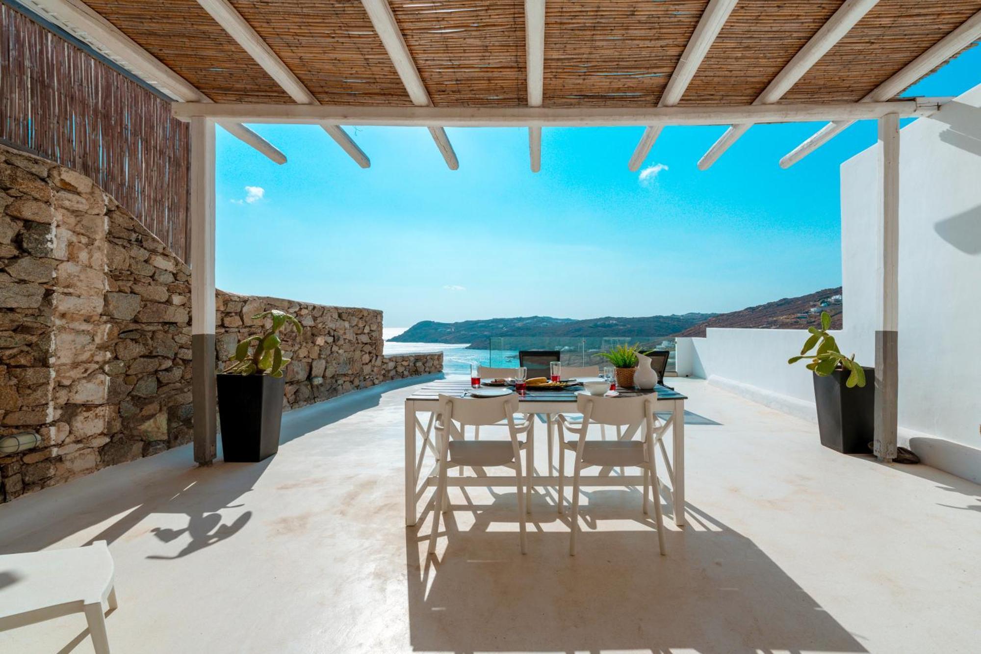 Elia House With Amazing View On The Beach Mykonos Villa Mykonos Town Buitenkant foto