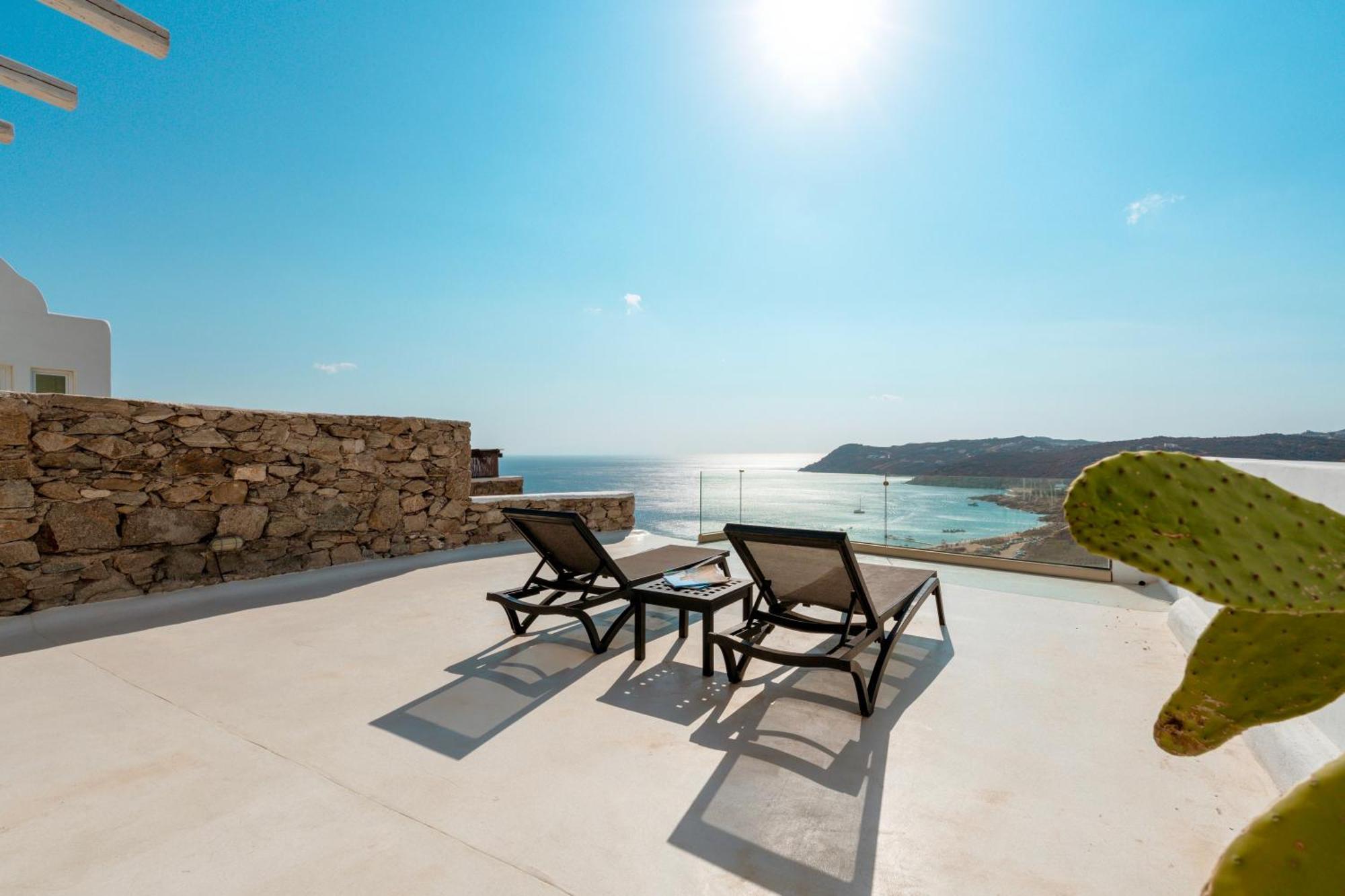 Elia House With Amazing View On The Beach Mykonos Villa Mykonos Town Buitenkant foto