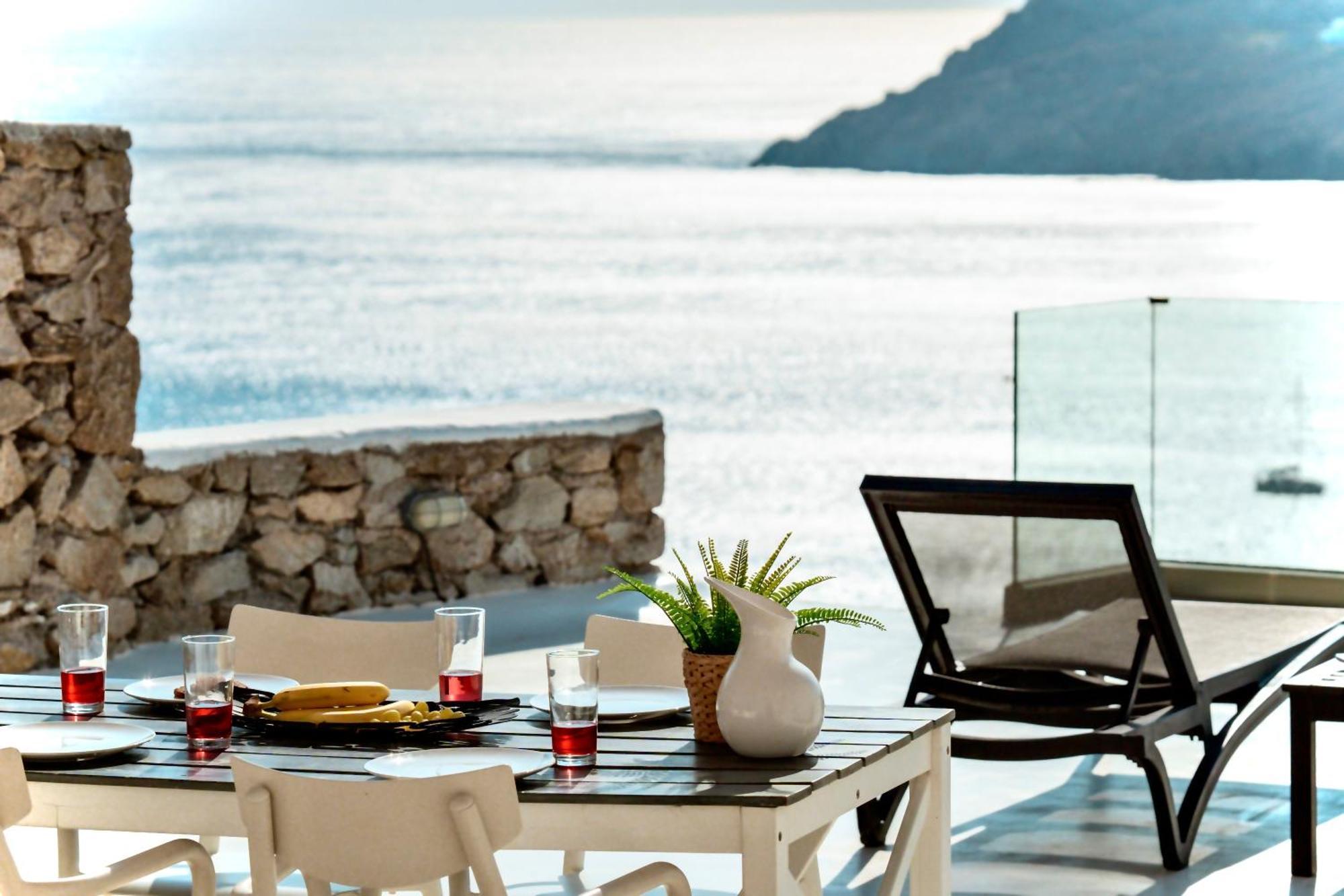 Elia House With Amazing View On The Beach Mykonos Villa Mykonos Town Buitenkant foto