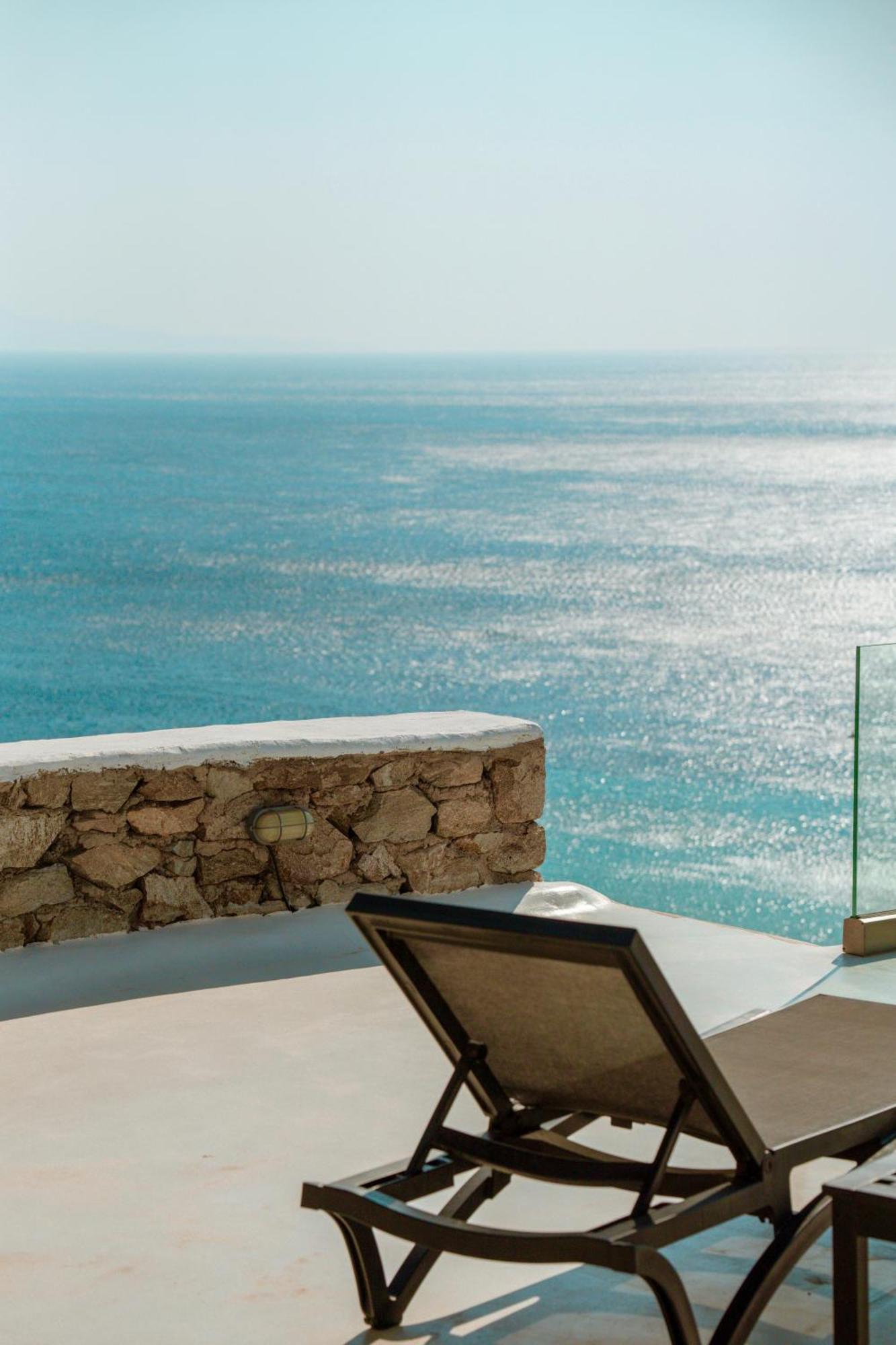 Elia House With Amazing View On The Beach Mykonos Villa Mykonos Town Buitenkant foto