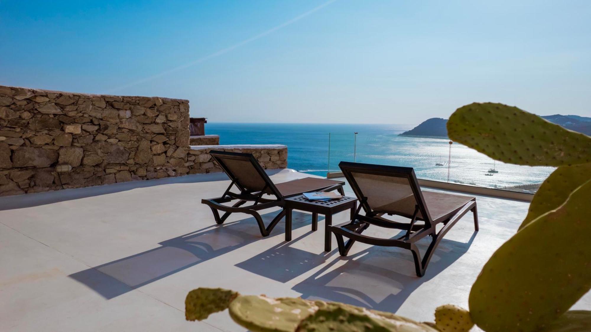 Elia House With Amazing View On The Beach Mykonos Villa Mykonos Town Buitenkant foto