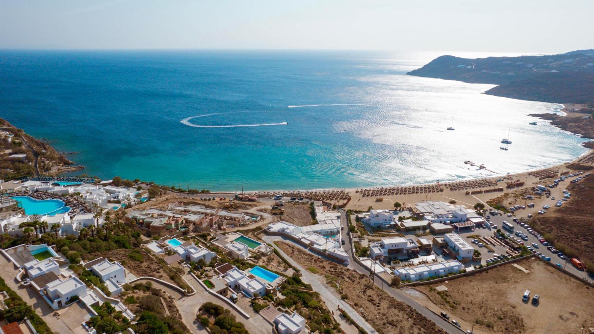 Elia House With Amazing View On The Beach Mykonos Villa Mykonos Town Buitenkant foto